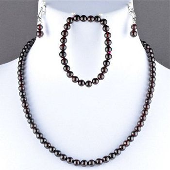 Бусы Гранат "Классика №7" арт.КП144