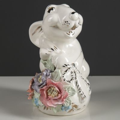 Копилка "Крыса с мешком", цветная лепка