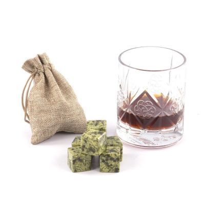 Камни для виски из змеевика в холщовом мешочке "VIP" (6 шт)