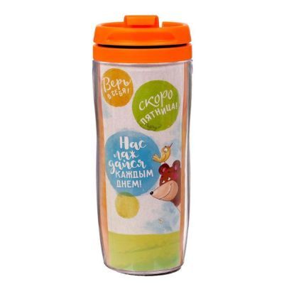 Термостакан "Верь в себя. Медведь" 350мл