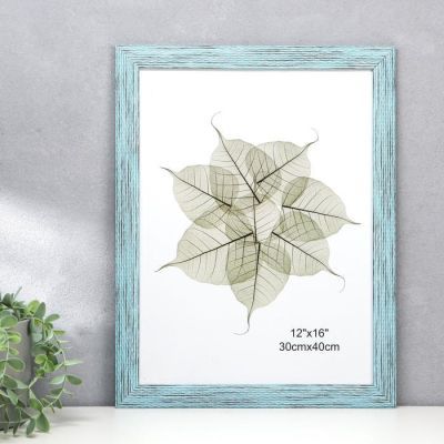 Фоторамка пластик 30х40 см "Плетение оттенки синего" 45х35 см