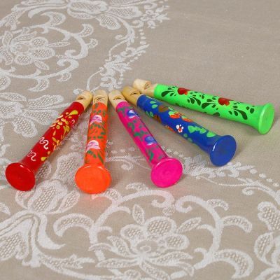 Дудочка «Расписная», 10 см, микс