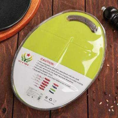 Набор кухонный, 3 предмета: нож, ножницы с антиналипающим покрытием, овощечистка, цвет зелёный