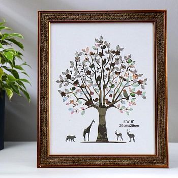 Фоторамка пластик 20х25 см "Горький шоколад с карамелью" 28,4х23,4х2 см