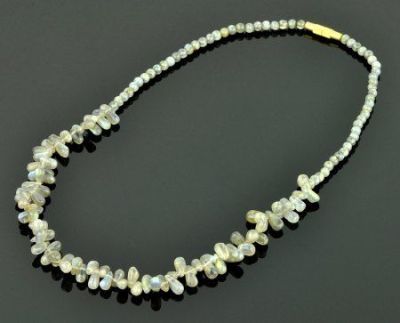 Бусы Лабрадор "Облепиха" арт.НЛБ-99(10)-46-1