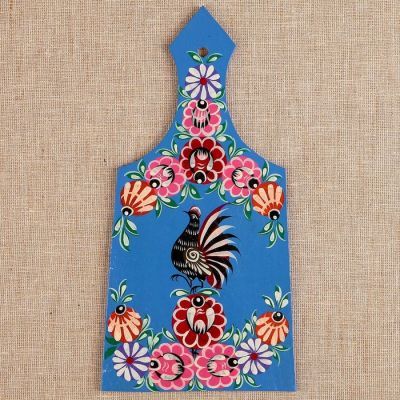 Доска разделочная «Цветы», городецкая роспись