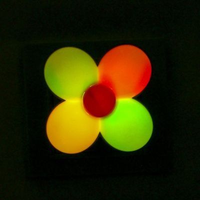 Ночник пластик "Ромашка" LED МИКС 8х5х8 см