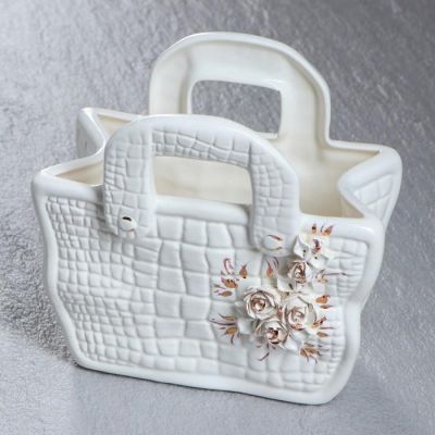 Конфетница "Корзинка", лепка, 16 см, микс