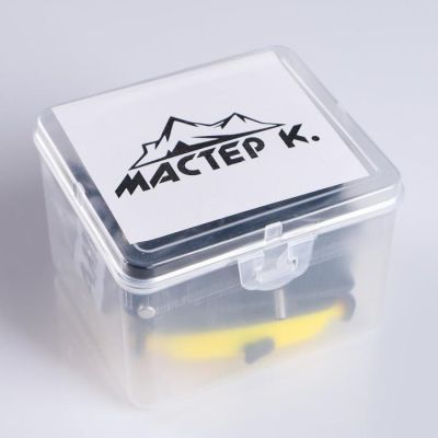 Фонарь налобный аккумуляторный "Мастер К", 1 СОВ,7 Вт, 1200 мАч, 90 лм, 3 режима, 7.5х4.5 см