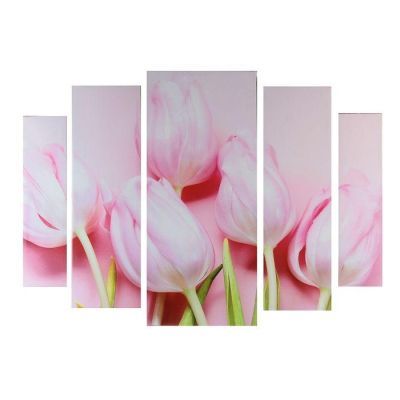 Картина модульная на подрамнике "Розовое наслаждение"  80х118 см