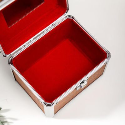 Шкатулка металлокаркас сундучок "Цветочный медальон" 13х16,7х12,8 см