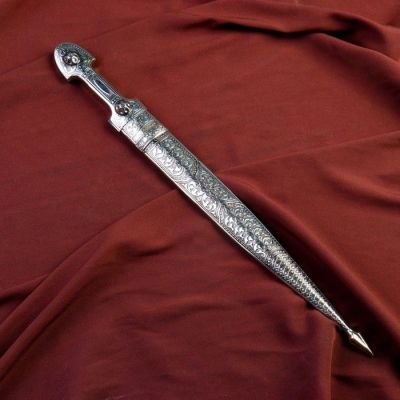 Кинжал сувенирный"Ирбис" малый (мельхиор)