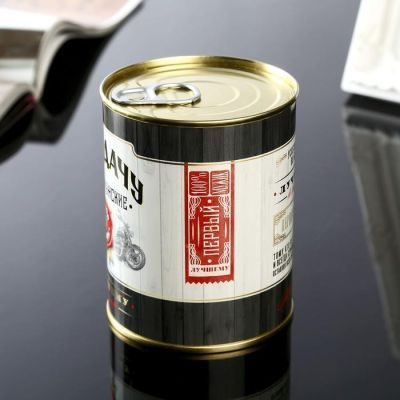 Носки в банке "На удачу" (мужские, цвет черный)