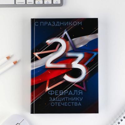 Ежедневник «С праздником, защитнику отечества», А5, 160 листов