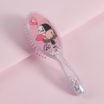 Расчёска-шейкер «Super Girls», 5 × 18 см, рисунок МИКС