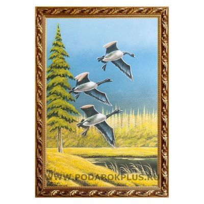 Картина "Гуси" багет №160 (40х60 см)