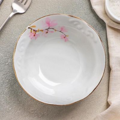 Салатник «Цветок Миндаля», 300 мл, отводка золотом