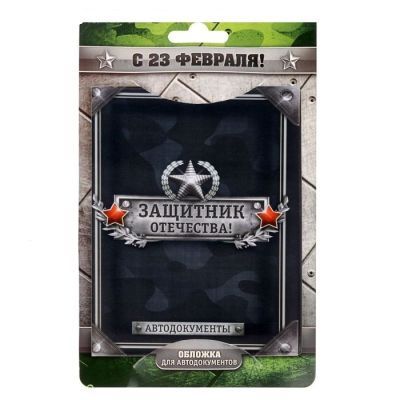 Обложка на автодокументы "Защитник отечества"
