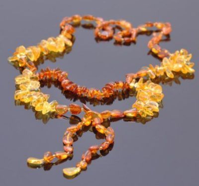 Бусы Янтарь "Галстук" арт.НЯН-п545