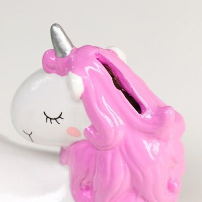 Копилка керамика "Спящий единорог с звёздами" МИКС 13,5х14х8,3 см