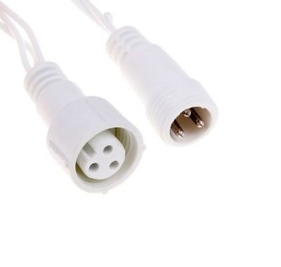 Гирлянда уличная УМС "Бахрома" (Ш:3 м, В:0,6 м, Н.Б., нить белая, сине-белый)