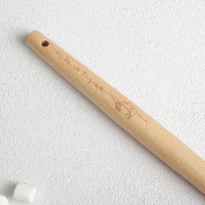 Силиконовая лопатка «Живи со вкусом», 12 × 31 см