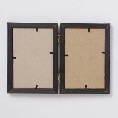 Фоторамка пластик двойная 10х15 см вишневый