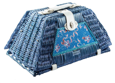 Корзина для пикника с посудой на 2 персоны (46 х 30 х 19 см)