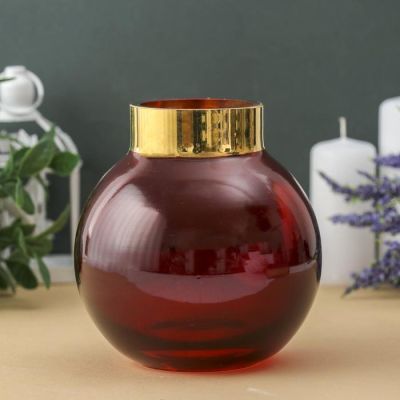 Ваза "ТИТАНИЯ-красная ТОКИО-2" d-5,5см, 14х11 см