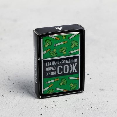 Зажигалка "СОЖ", 5,5 х 3,5 х 1 см