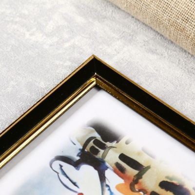 Фоторамка из пластика Черный 389 15х20 14мм/ фигурный(24)