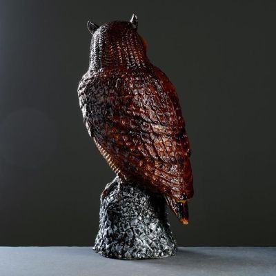 Копилка "Сова на камне огромная" 55см