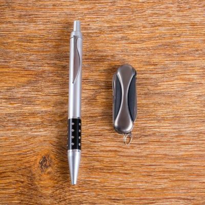 Набор подарочный 2в1 (ручка, нож 3в1)