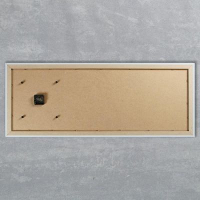 Часы-картина настенные, серия: Цветы, "Белые тюльпаны", 35х100  см, микс