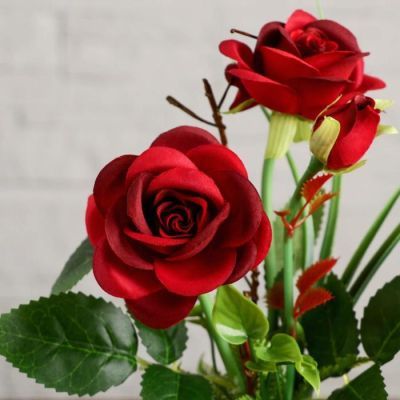 Композиция в горшочке "Розы" 8х27 см, микс