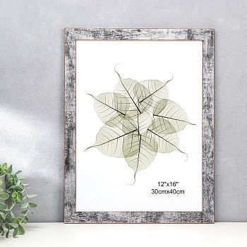 Фоторамка пластик 30х40 см "Серо-синий с золотым обрамлением" 44х34 см