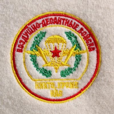 Шапка для бани из белого войлока "ВДВ"