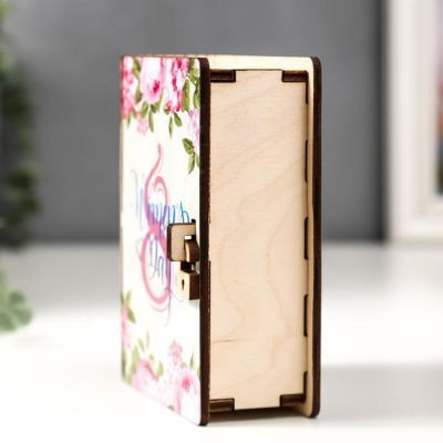 Шкатулка-книга "Женский день" 14х10 см