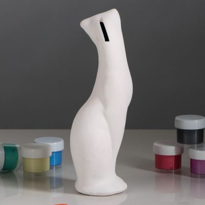 Копилка -раскраска "Кошка Багирка", под роспись, 21 см