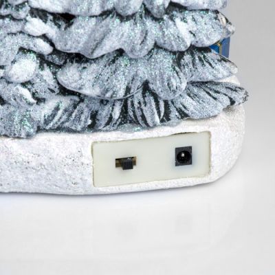 Светодиодная фигура «Дед Мороз» 12.5 × 19 × 9 см, керамика, батарейки АААх3 (не в комплекте), свечение тёплое белое