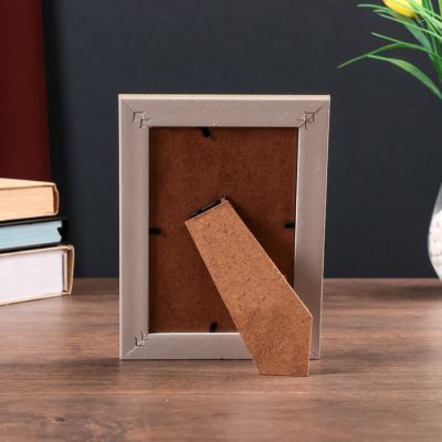 Фоторамка пластик 10х15 см "Джинса" песочная 19х14 см