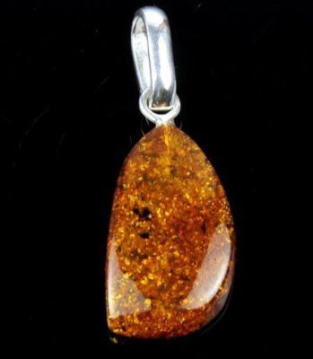 Кулон Янтарь "Золотой дождь" арт.ЯК-008