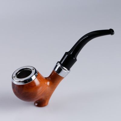 Трубка "Командор" классическая, раструб под мраморное дерево, 15х6х4.5 см