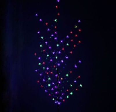 Светодиодный куст "Роза" улич. (1,5 м., красный)