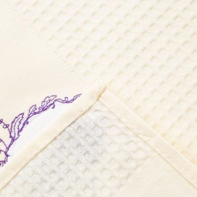 Набор вафельных полотенец Лаванда 33х60 см, 100% хл, 7 шт