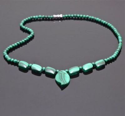 Колье Малахит "Иволга" арт. П3303