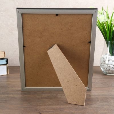 Фоторамка пластик 20х25 см "Доминика" белая с чёрным обрамлением 27,5х22,5 см