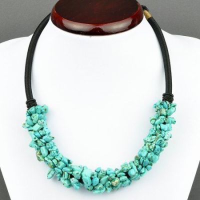 Колье Прес. Бирюза "Аквилегия" арт.П2804