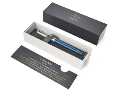 F 310 Ручка перьевая Parker Urban Premium F Dark Blue CT подар.кор.(арт-1931563)