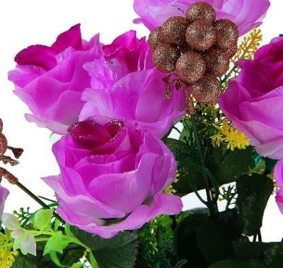 Светодиодная ваза "Розы" (64 × 16 см. фиолетовый)